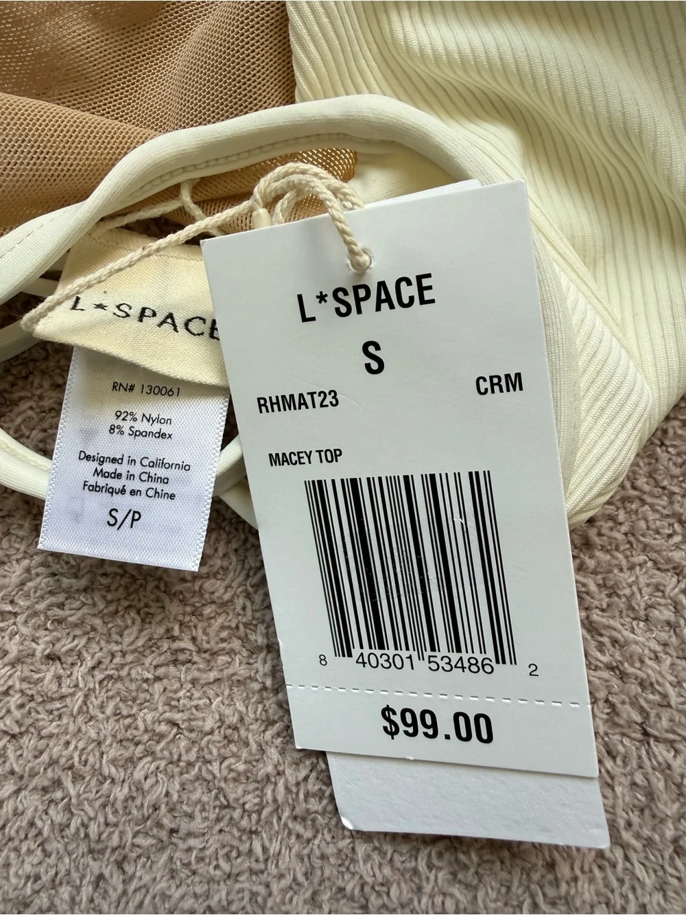 NEW - l*space - SET - Macey Top / PALONIA Bitsy Bottom- CREAM - Picture 11 of 12